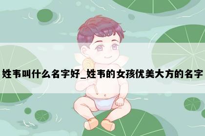 姓韦叫什么名字好_姓韦的女孩优美大方的名字