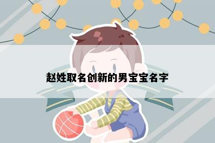 赵姓取名创新的男宝宝名字