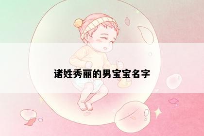 诸姓秀丽的男宝宝名字