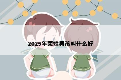 2025年荣姓男孩叫什么好