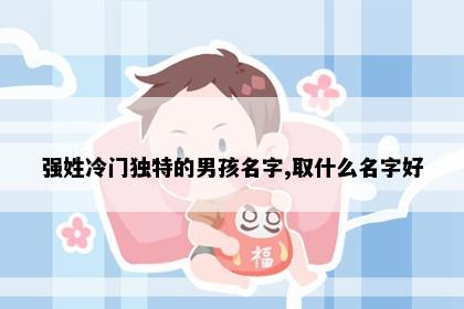 强姓冷门独特的男孩名字,取什么名字好