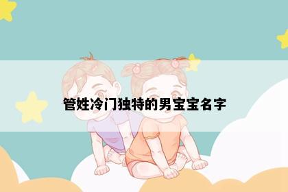 管姓冷门独特的男宝宝名字