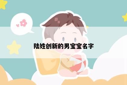 陆姓创新的男宝宝名字