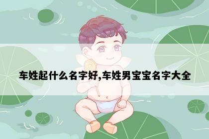 车姓起什么名字好,车姓男宝宝名字大全