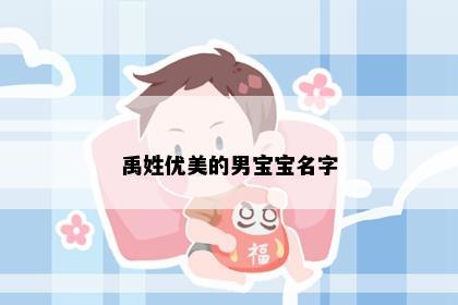 禹姓优美的男宝宝名字