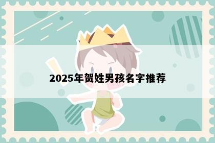 2025年贺姓男孩名字推荐
