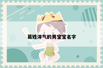 葛姓洋气的男宝宝名字