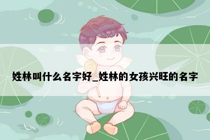 姓林叫什么名字好_姓林的女孩兴旺的名字