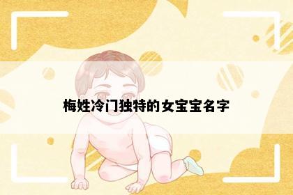 梅姓冷门独特的女宝宝名字