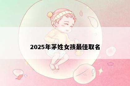 2025年茅姓女孩最佳取名