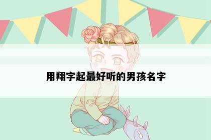 用翔字起最好听的男孩名字