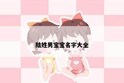 陆姓男宝宝名字大全