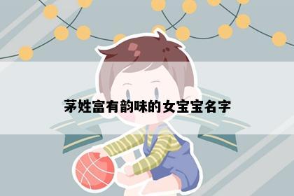 茅姓富有韵味的女宝宝名字