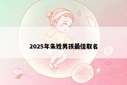 2025年朱姓男孩最佳取名