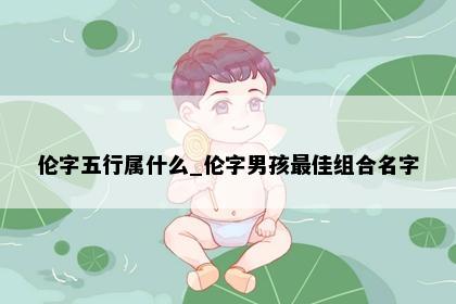 伦字五行属什么_伦字男孩最佳组合名字