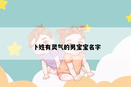 卜姓有灵气的男宝宝名字