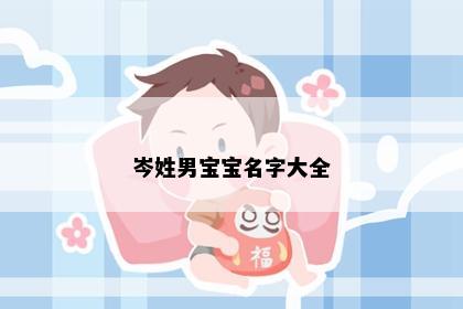 岑姓男宝宝名字大全