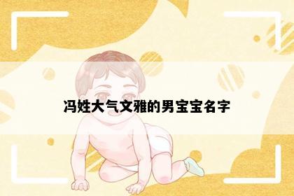冯姓大气文雅的男宝宝名字